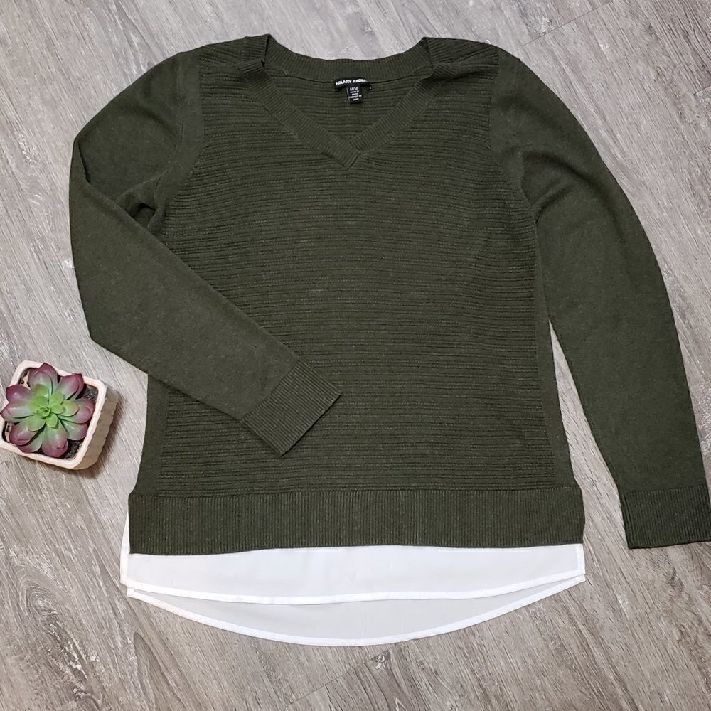 Hilary Radley * Faux Layered Sweater * Sz M